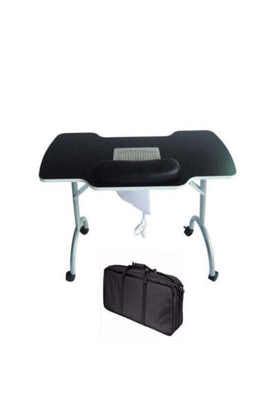 Cosmeticos Masă mobilă de manichiură cu aspirator încorporat - Negru 9007