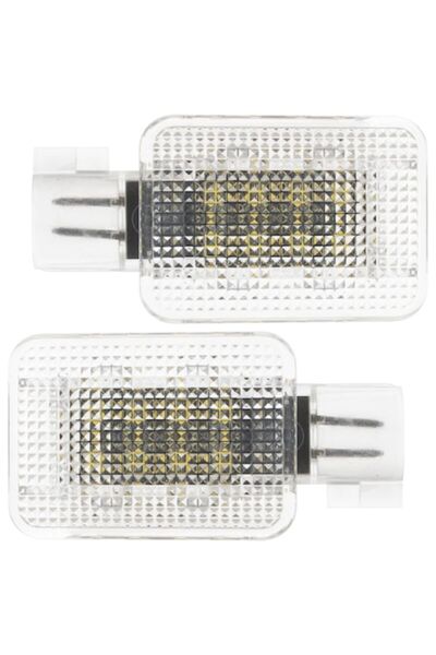 Autowag Set de 2 lumini LED pentru uși interioare, Autowag, alb rece, pentru Volvo