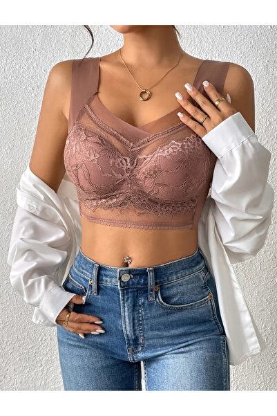 BBS Σέξι δαντελένιο μπραλέτ – Μαλακό, Στήριγμα και Λαμπερό Χαμηλό Σχέδιο