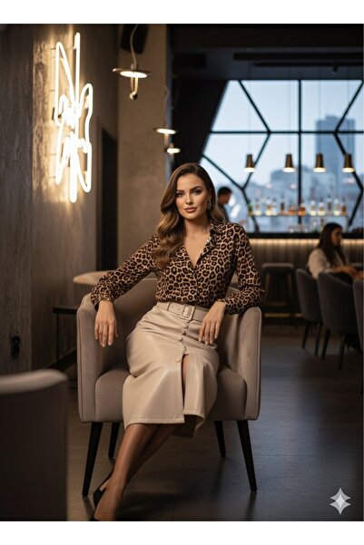 Luma Decor Suni Deri Krem Etek