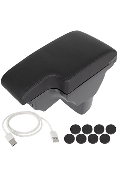 Autowag Cotiera auto compatibilă cu Nissan Juke 2010-2019, hub USB, negru