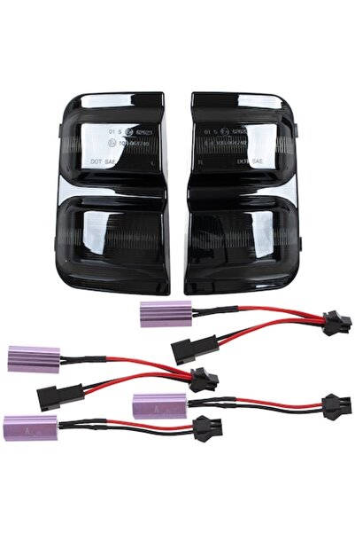 Autowag Indicator lateral dinamic LED, M Autowag, set de 2, negru fumuriu, pe...