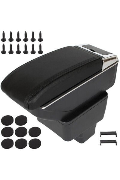 Autowag Cotieră + kit de montare pentru Mazda 2 și CX-3, Autowag, piele neagră