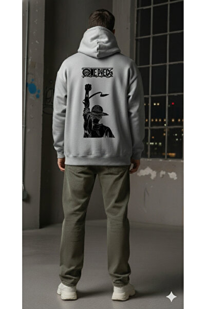 EFFRENATU سترة ون بيس مطبوع بغطاء رأس سويت شيرت