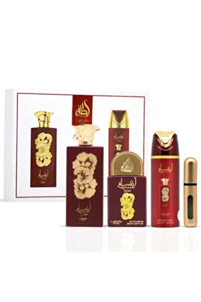 lattafa pride مجموعة هدايا أنسام جولد | طقم من 3 قطع (عطر ١٠٠ مل + عطر ٢٠ مل ...