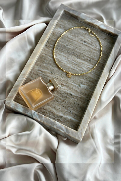 Le'Sluette Kadın Standart Çelik Boncuklu Evil Eye Göz Charm Detaylı Kolye