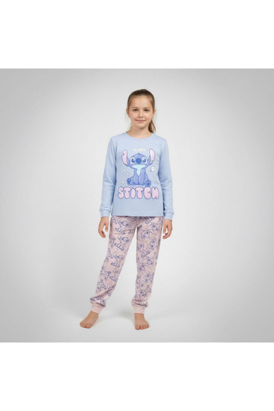 Lilo & Stitch Βαμβάκι πιτζάμα, 2 τεμάχια, μακριά μανίκια Aloha Stitch