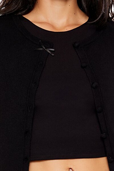 Forever 21 Fiyonk Detaylı Hırka Kazak