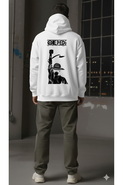 EFFRENATU سترة ون بيس مطبوع بغطاء رأس سويت شيرت