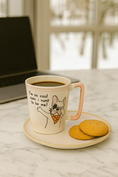 uğurlu dükkan French Bulldog Mug with Handle