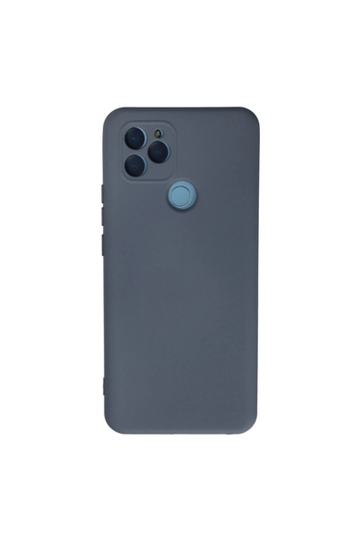 eco port جراب جنرال موبايل جي ام 21 مصنوع من السيليكون المخملي نانو من الداخل - رمادي