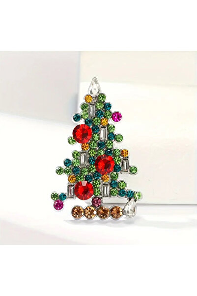 Purple Adv Design Çam Ağacı Broş