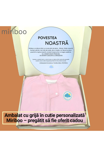 Miriboo Sleeping bag with feet 1–2.5 years and 2.5-4 years, 1 TOG, 100% Cotton, Temperature Indicator