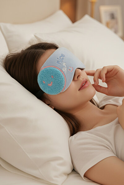 Runades Kadın Jel Soğutmalı Uyku Göz Bandı Işığı Tam Engelleyen Baskılı Ergon...