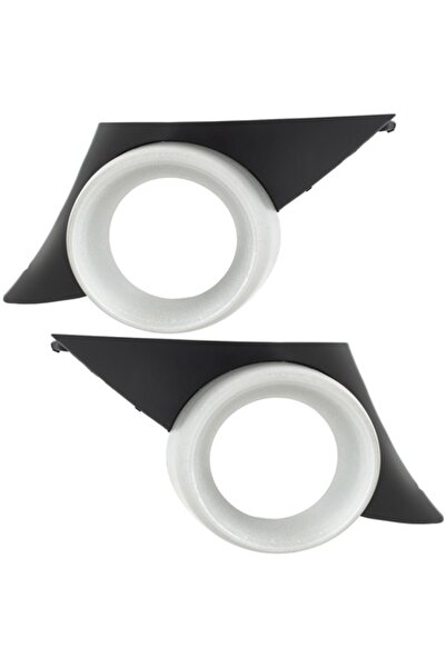 Autowag Grilă față pentru Peugeot 207, set de 2, negru cu ramă argintie (2006...