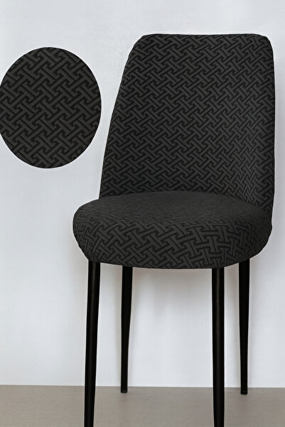 ELHAS Jacquard Fabric Oval Chair Cover. Loop Pattern, Elastic, Washable, Flex...