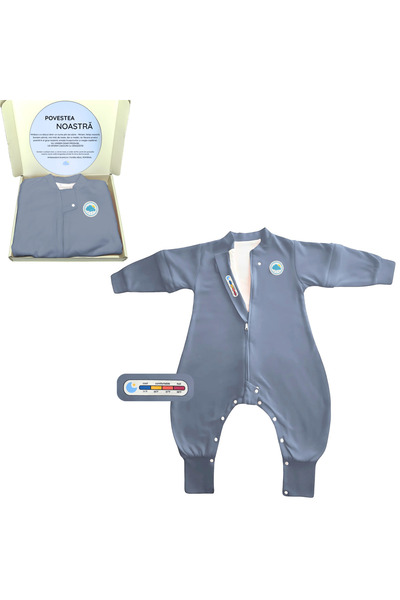 Miriboo Sleeping bag with legs 1-2.5 years and 2.5-4 years, 1 TOG, 100% Cotton, Temperature Indicator