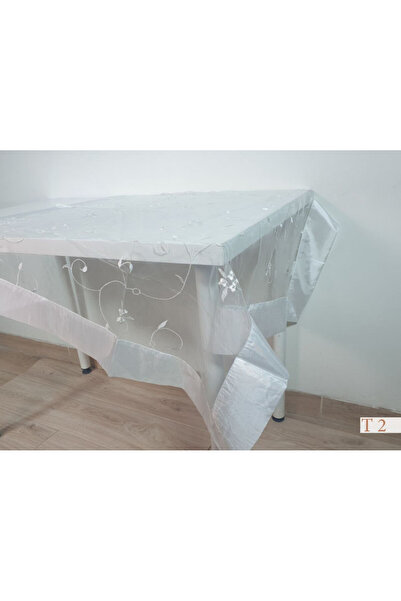 Reiashn White embroidered tablecloth 100*100 cm