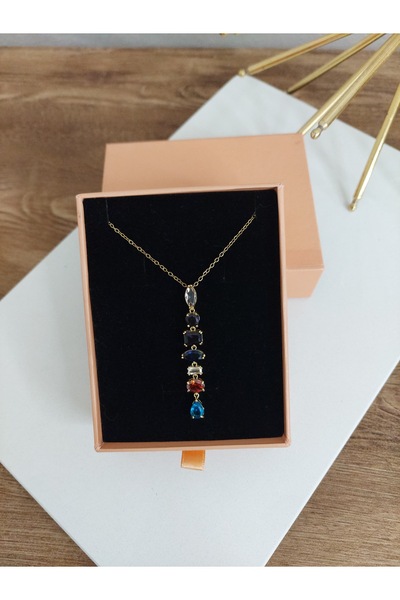 LUCKY ACCESSORIES Steel Gold Color Y Necklace, Non-Tarnish, Elegant Necklace,...