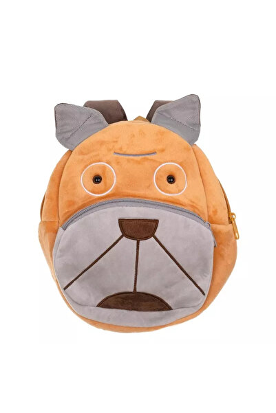 Gonga Mini plush backpack, friendly dog, 24 cm, Gonga® Orange
