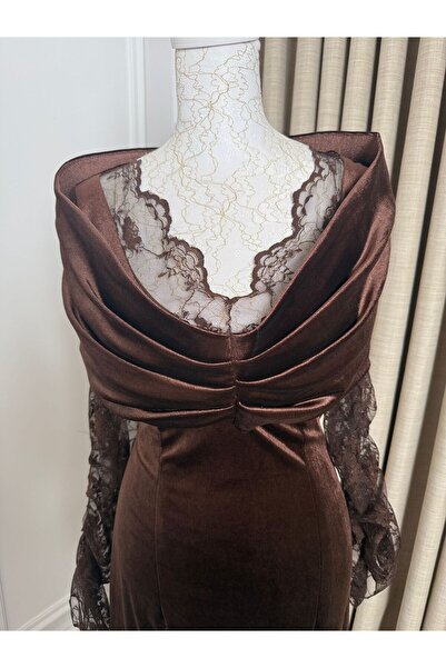 ABRARYZ Velvet lace dress with sleeves