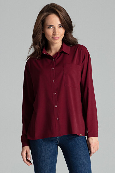 Figl Shirt L059 Burgundy S