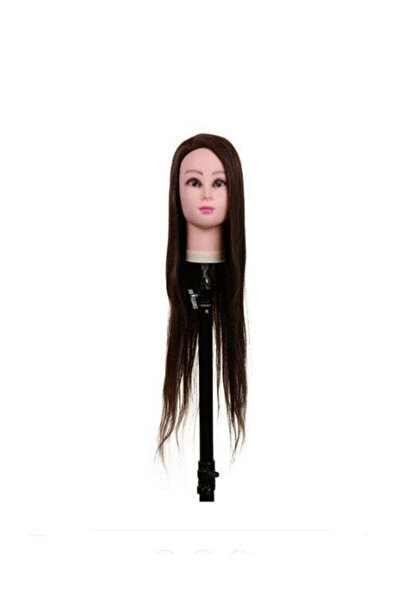 Cosmeticos Practical head, 80 cm, satin, with stand included