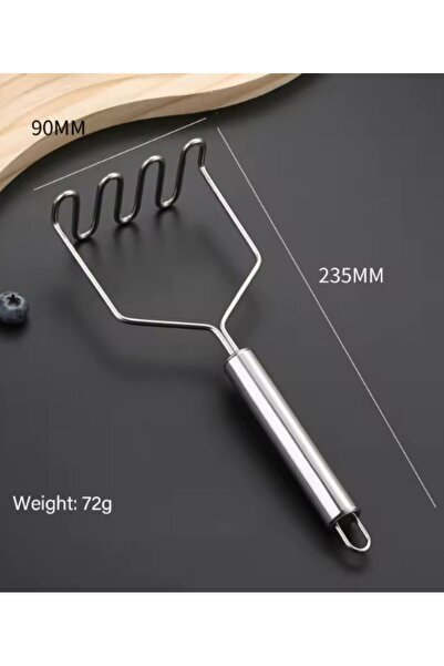 TARIK HOME Metal Pratik Patates Ezici, Patates Püre Yapıcı Zikzak Model