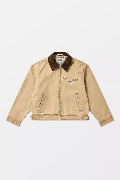 september island Annie Mustard Color Lined Canvas Coat Jacket