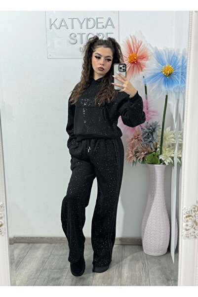 KATYDEA STORE Set negru „Strălucire Galaxy”