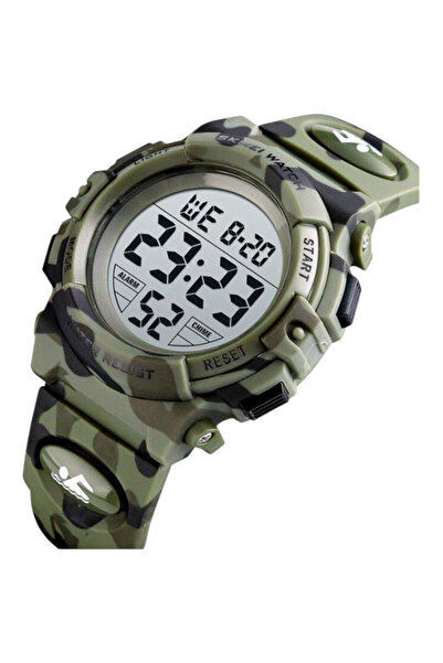 Skmei Digital Watch for Kids – Sports, Alarm, Stopwatch, Water Resistant, Green