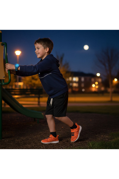 Skmei Digital Watch for Kids – Sports, Alarm, Stopwatch, Water Resistant, Light Blue