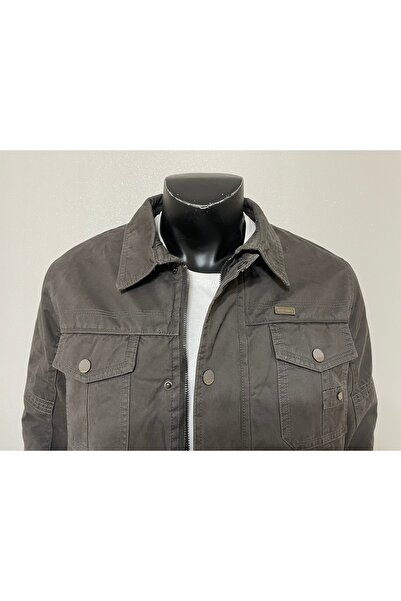 Sadık Collection Dynamo Men's Fur-Lined Waterproof Collar Kanvars Linen Coat 2625