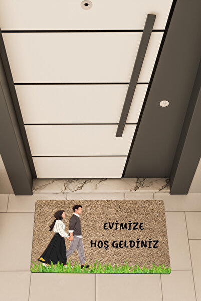 Dormot Imprimare digitală de înaltă calitate, Covoraș de ușă tematic Bine ați...