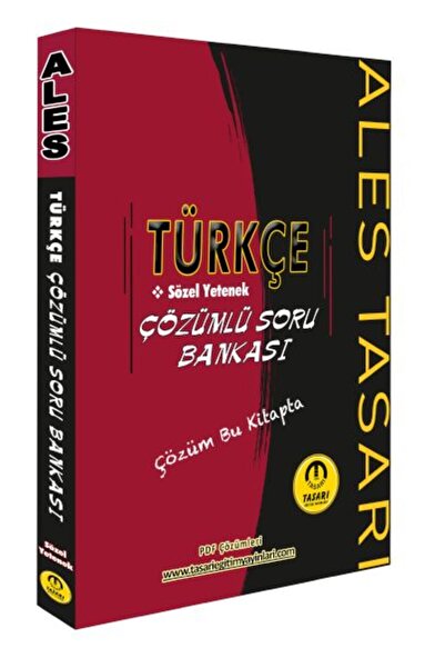 İnkılap Kitabevi Tasarı ALES Türkçe Sözel Yetenek Soru Bankası Çözümlü