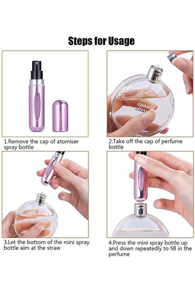 Tessari Gold 5 ml Perfume Spray Bottle