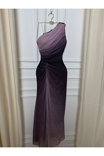 ABRARYZ Tulle dress with tiered colors and sequins