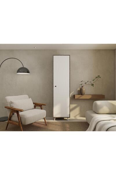 Masif Market Harput Çok Amaçlı Tek Kapaklı Banyo Dolabı Hanoibeyaz