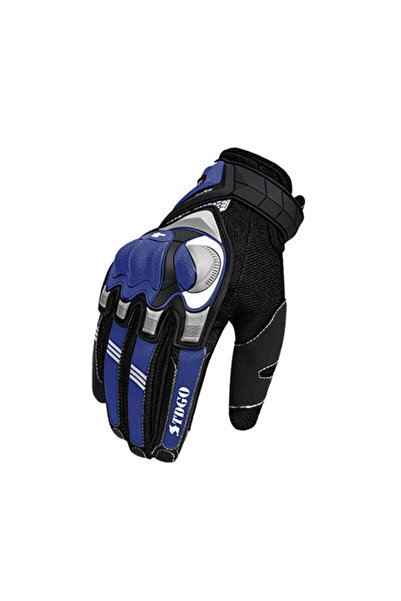 Techsuit Men's Motorcycle Gloves, Size L, Blue, OG105