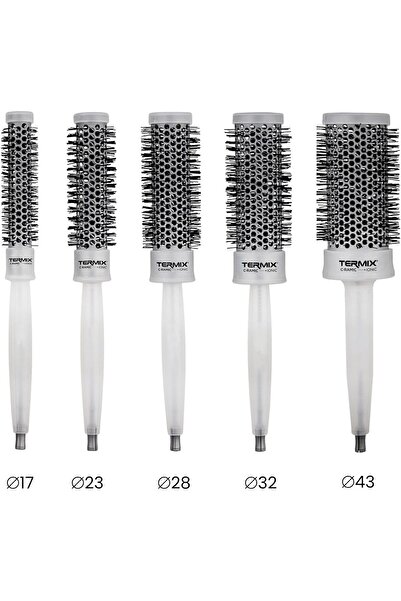 Termix Pack Ceramic Round Hairbrush - Set of 5 (Ø17, 23, 28, 32, 43 mm)