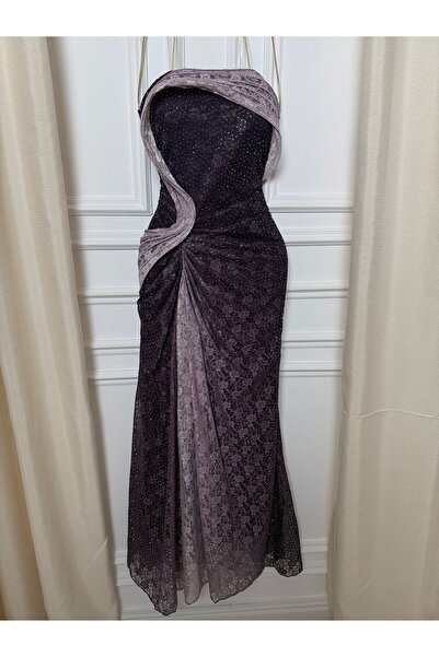 MALAZ A tiered dress and sequins