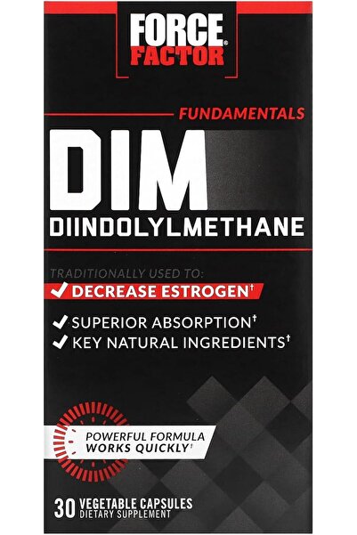 force factor DIM Pills Diindolylmethane Supplement 300mg, 30 Capsules