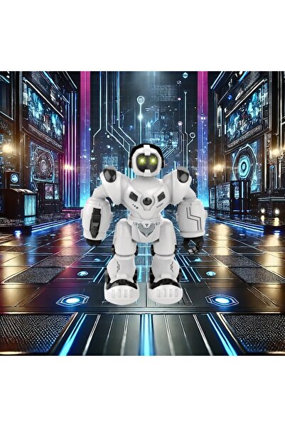 Tessari Super Interactive Intelligent Robot, 20 cm, LED Lights, Futuristic Design