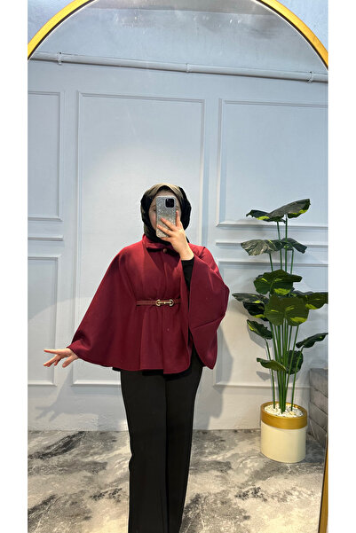 KB Kadın’ca Butik Kemerli kadın panço