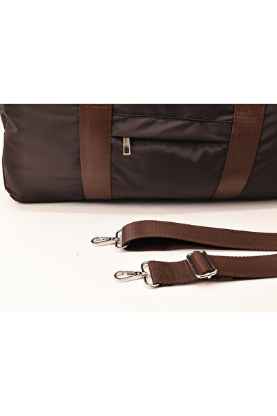 ICONE BAG Bitter Coffee Sports Women & Men Duffel Bag, Parachute Fabric Unisex Sports Fitness Gym Bag with Front Pocket