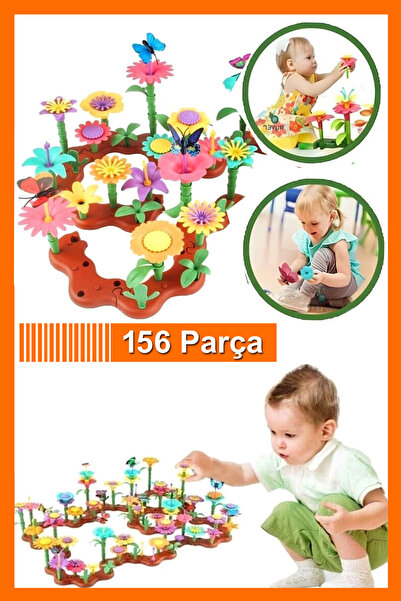 Bundeba 156 Parça Bahçe Çiçek Yapım Seti Yapı Blokları Yapboz Bul Tak Puzzle ...