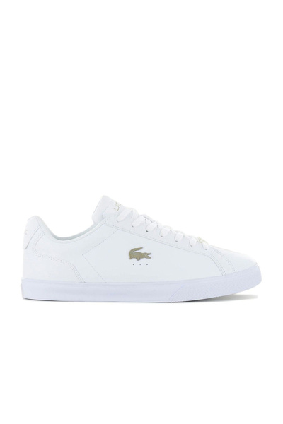 Lacoste Leather White Ortholite Sport Shoes - White