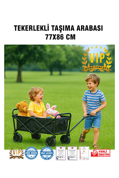 Vip Home Concept Tekerlekli Taşıma Arabası Katlanır Vip Plus