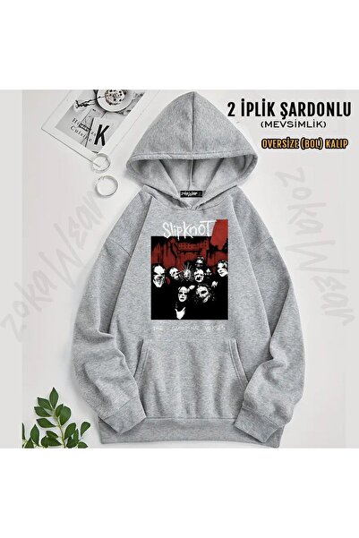 ZOKAWEAR Slipknot v19 cu imprimeu cu glugă Swea tricou (2 fire)