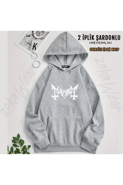 ZOKAWEAR Mayhem V18 Printed Hooded Sweatshirt (2 Thread)
